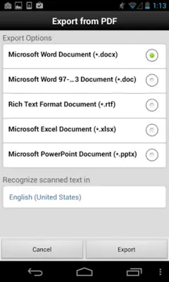 Adobe Acrobat Reader android App screenshot 13