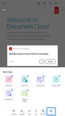 Adobe Acrobat Reader android App screenshot 1